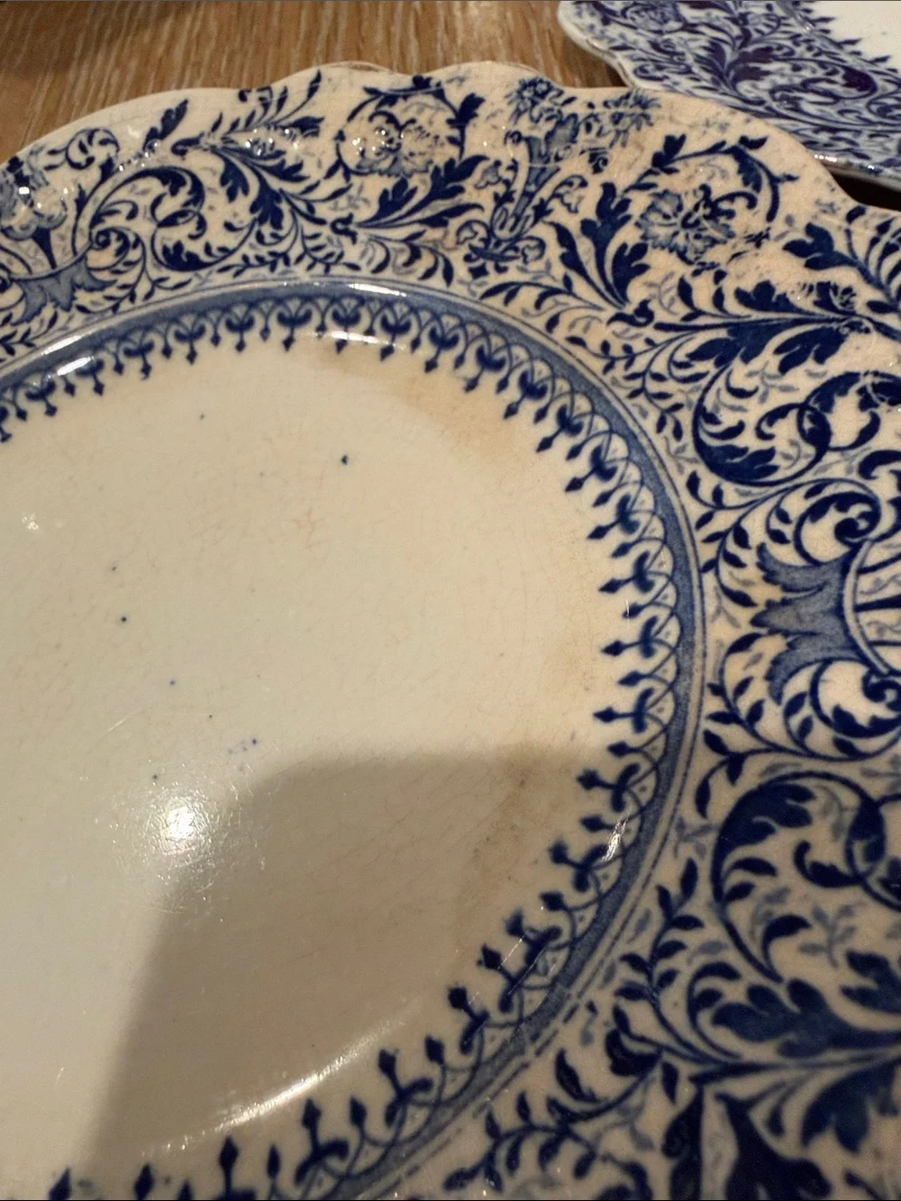 Burmese Semi Porcelain classic scalloped
